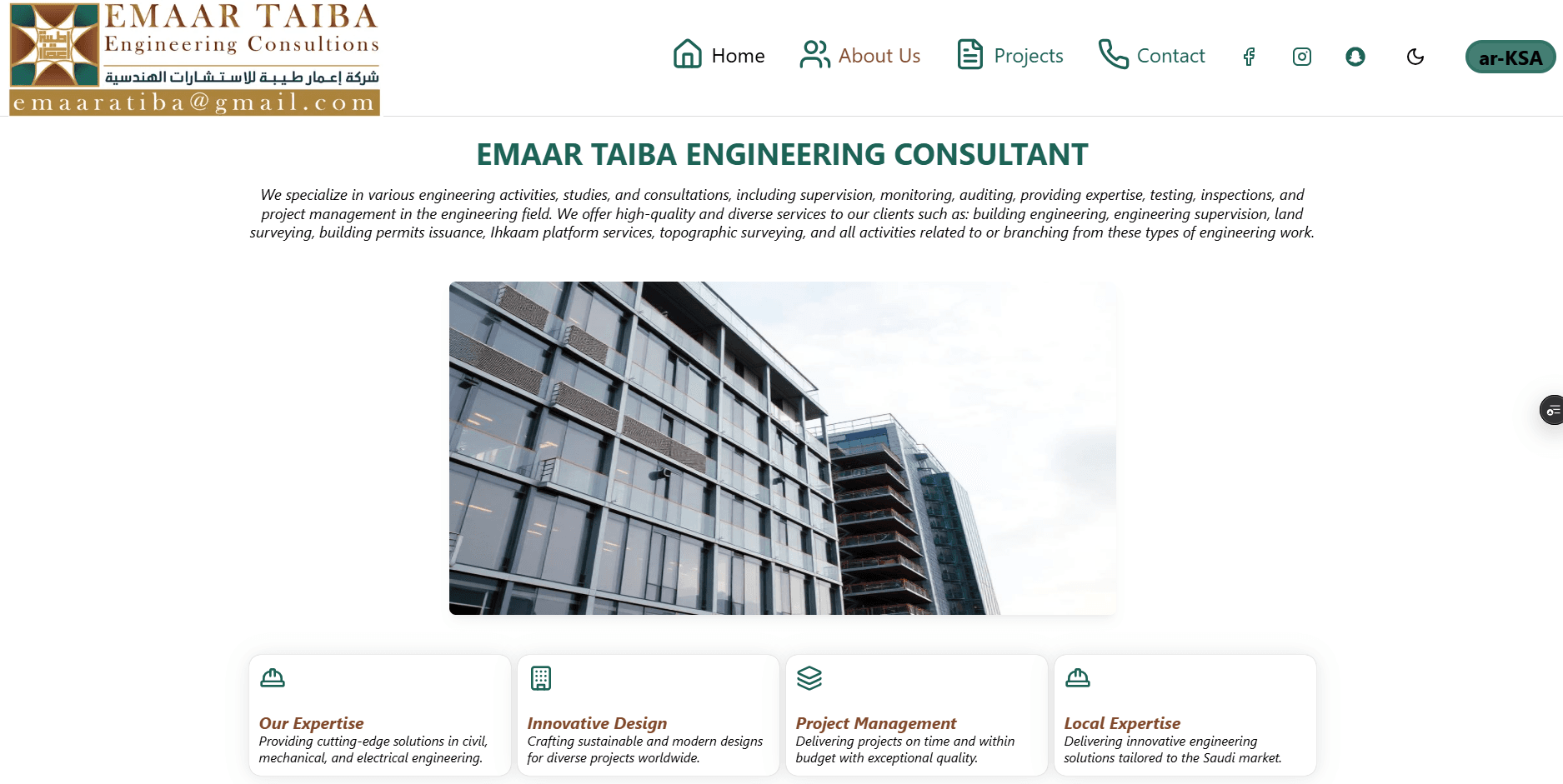 Business Website Example